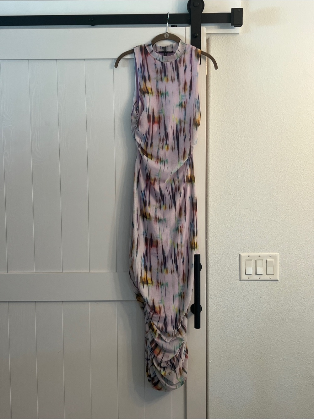 Abstract Print Maxi Dress
